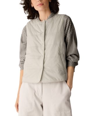 Nylon Round Neck Quilted Vest