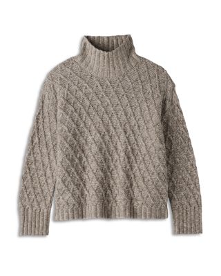 Peruvian Cotton Boucl&eacute; Blend Turtleneck Sweater - thumbnail 5