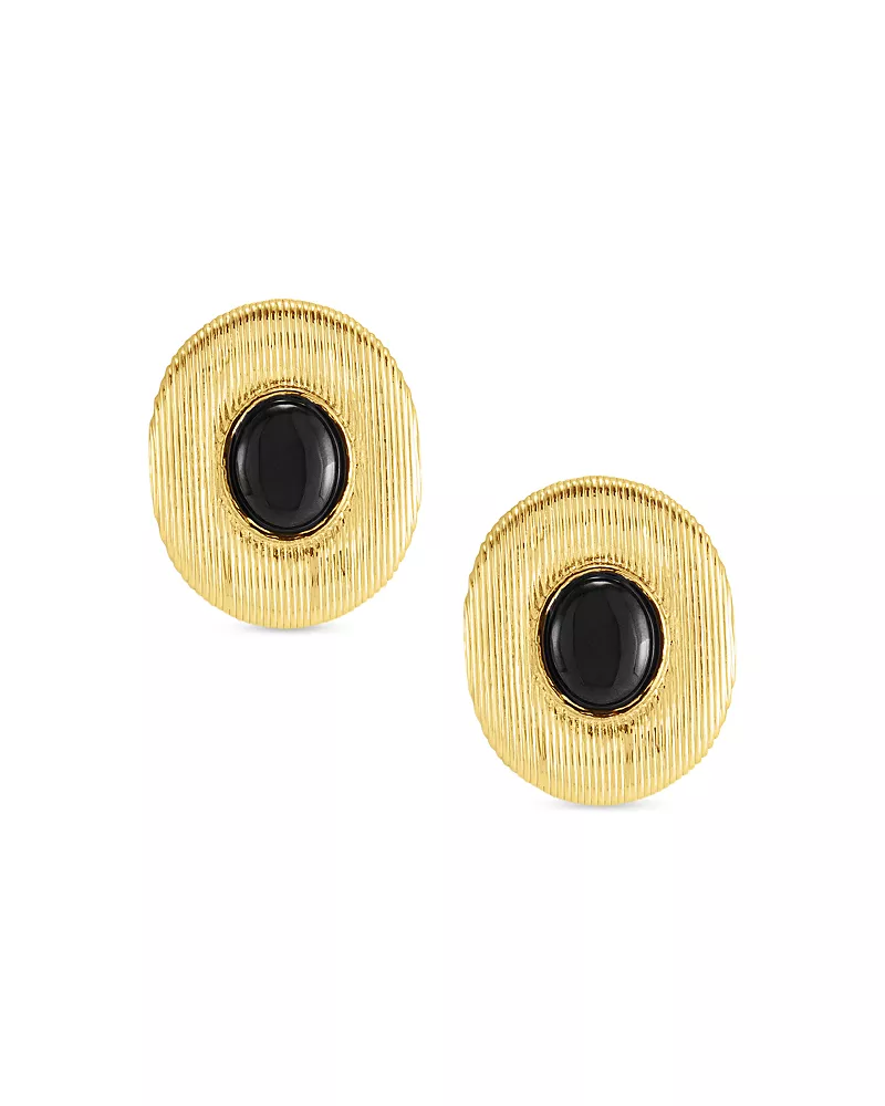 Anabel Aram Safari Black Onyx Drop Earrings