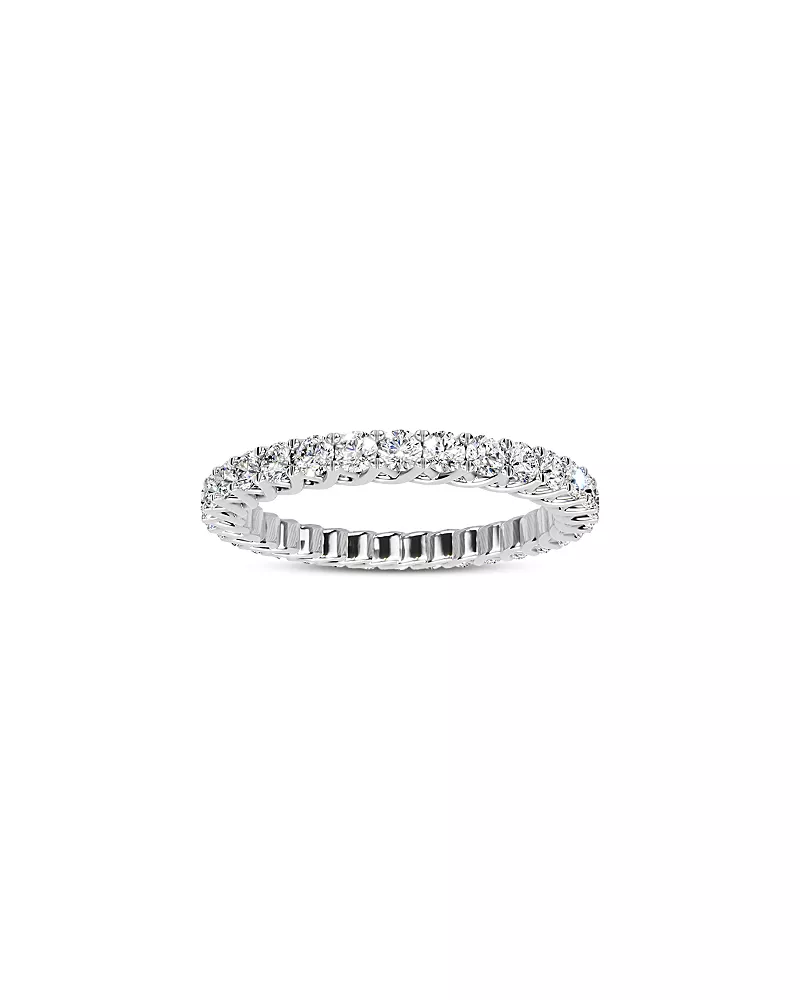 Bloomingdale's Fine Collection Diamond Eternity Ring in 14K White Gold, 1.0 tcw