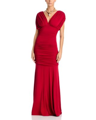 Norvelle Draped Jersey Gown