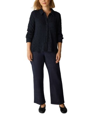 Bubble Jacquard Classic Collar Slim Shirt - thumbnail 9