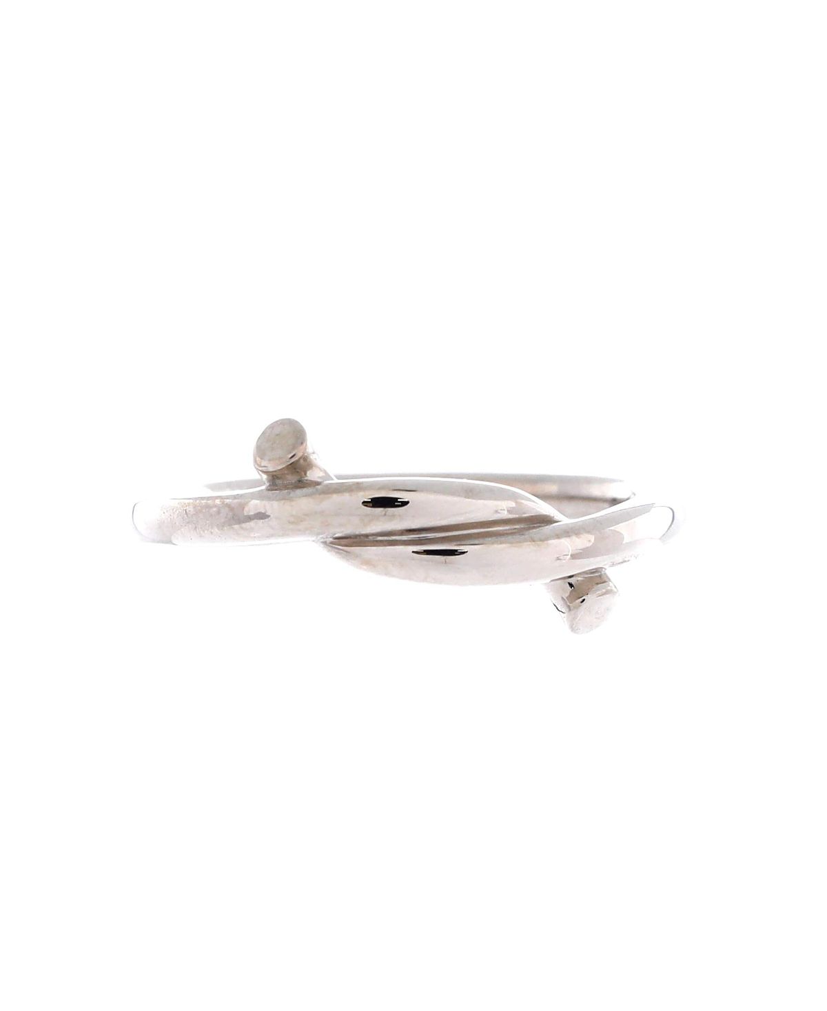 Pre-Owned Cartier Entrelaces Band Ring 18K White Gold