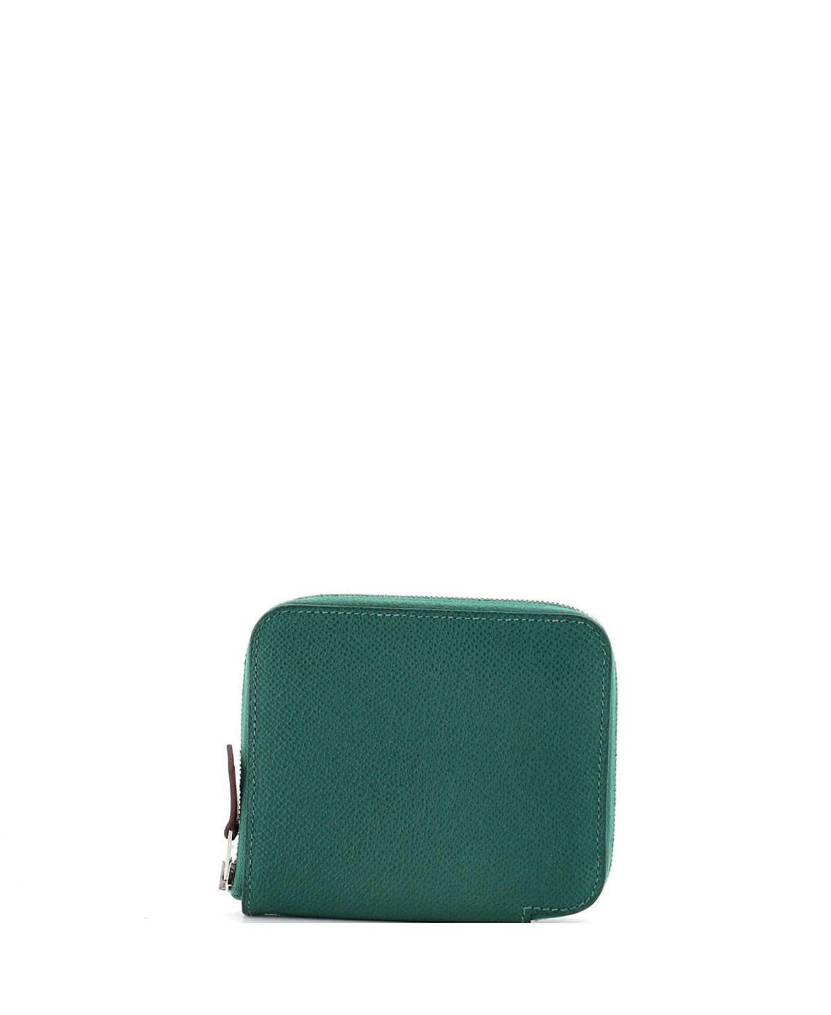 Pre-Owned HERMES Compact Azap Zip Around Wallet Silk'in Epsom