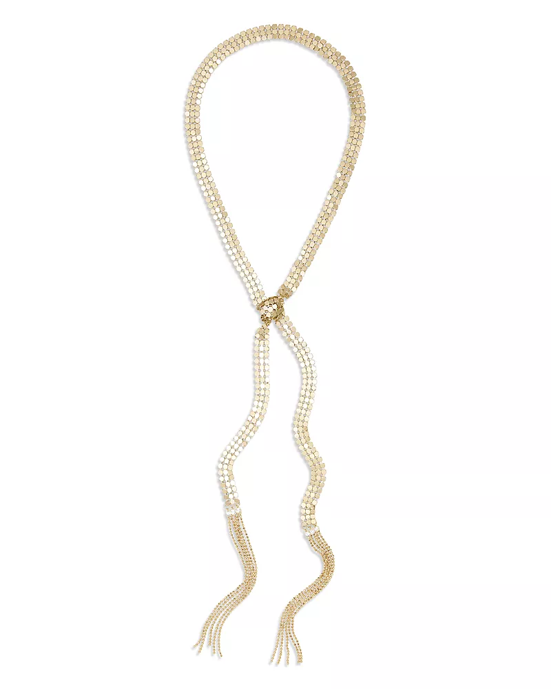 Ramy Brook Nora Mesh & Tassel Wrap Necklace, 54