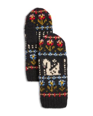 Swan Wool Mittens