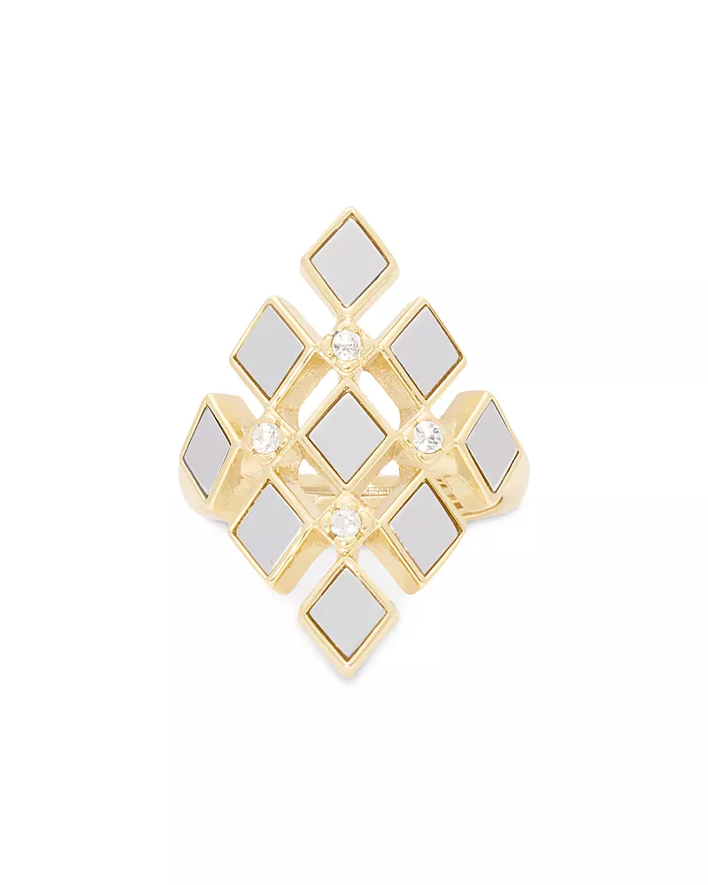 Ramy Brook Eliza Two Tone Cocktail Ring