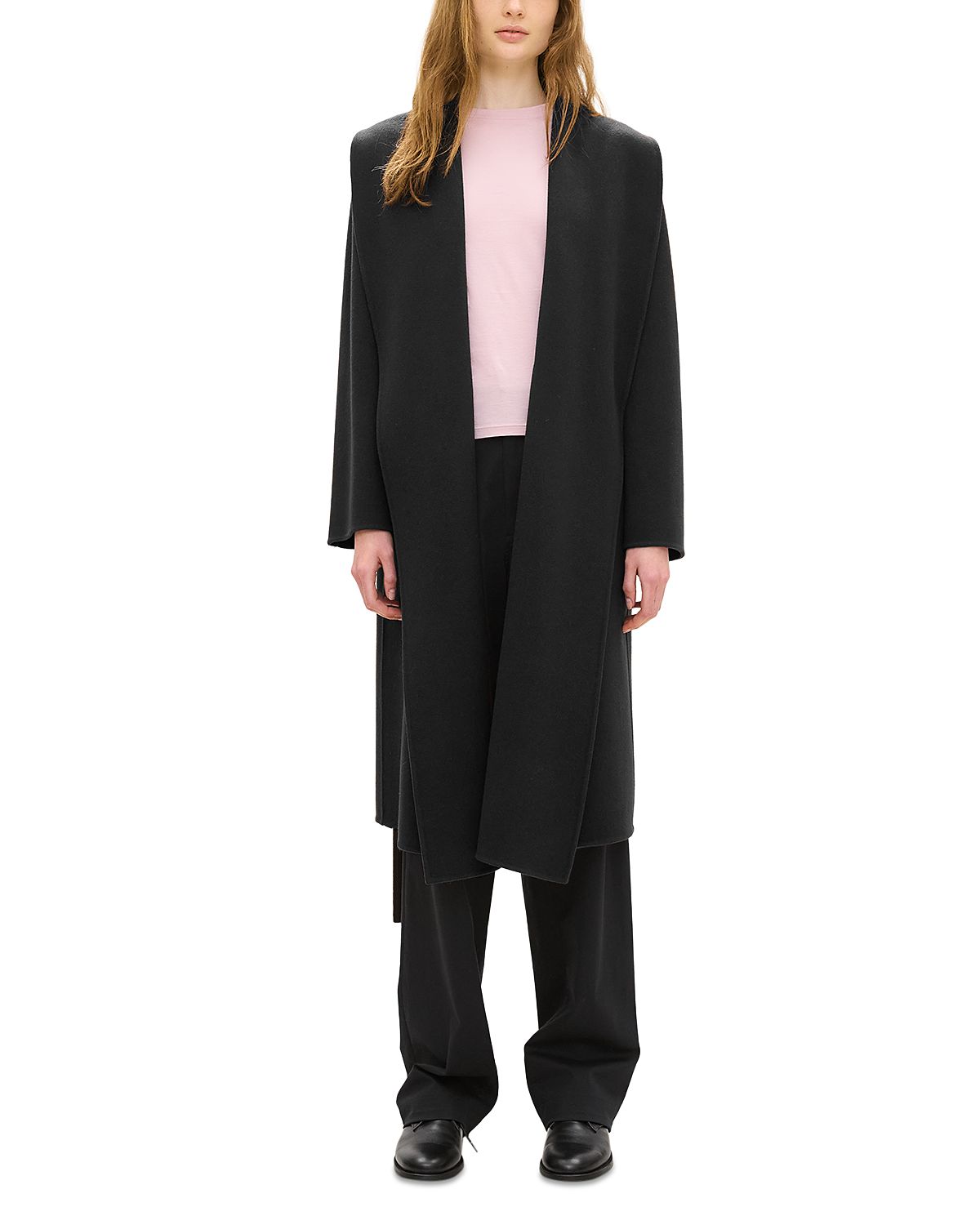 Theory Lux Wool & Cashmere Shawl Collar Coat