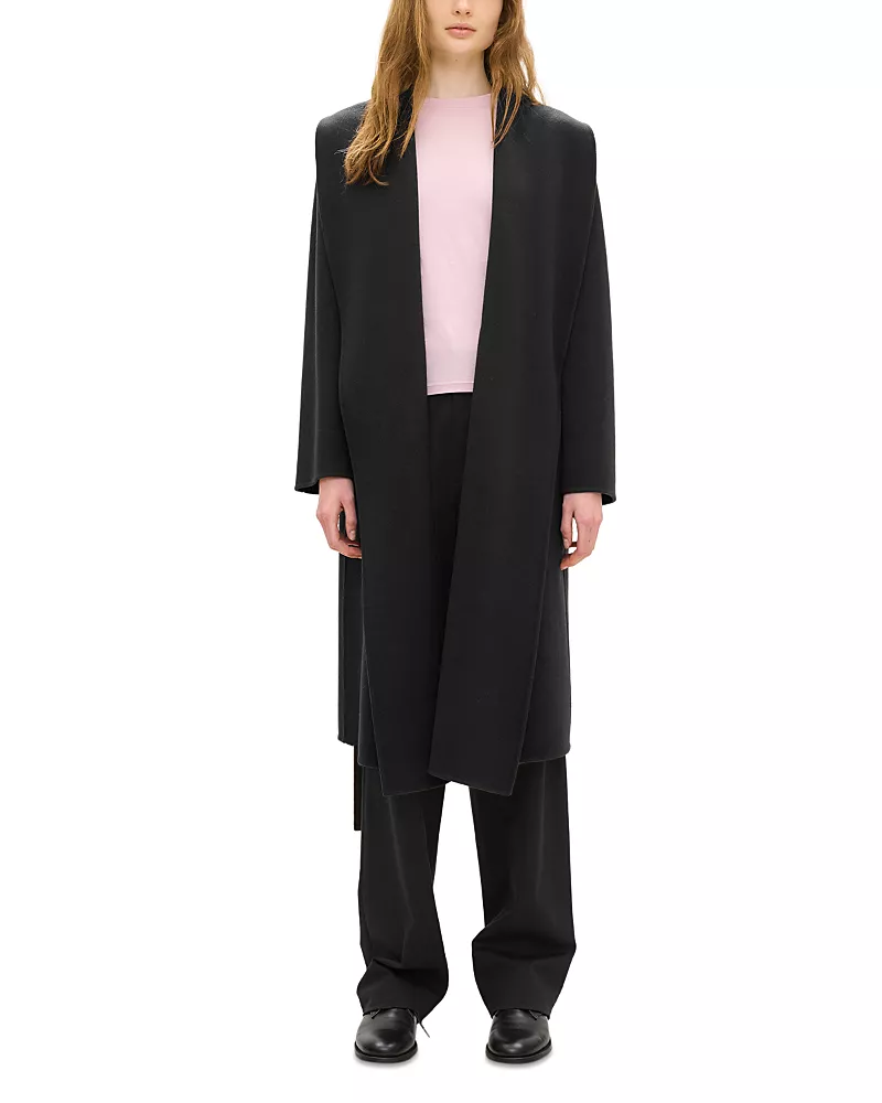 Theory Lux Wool & Cashmere Shawl Collar Coat