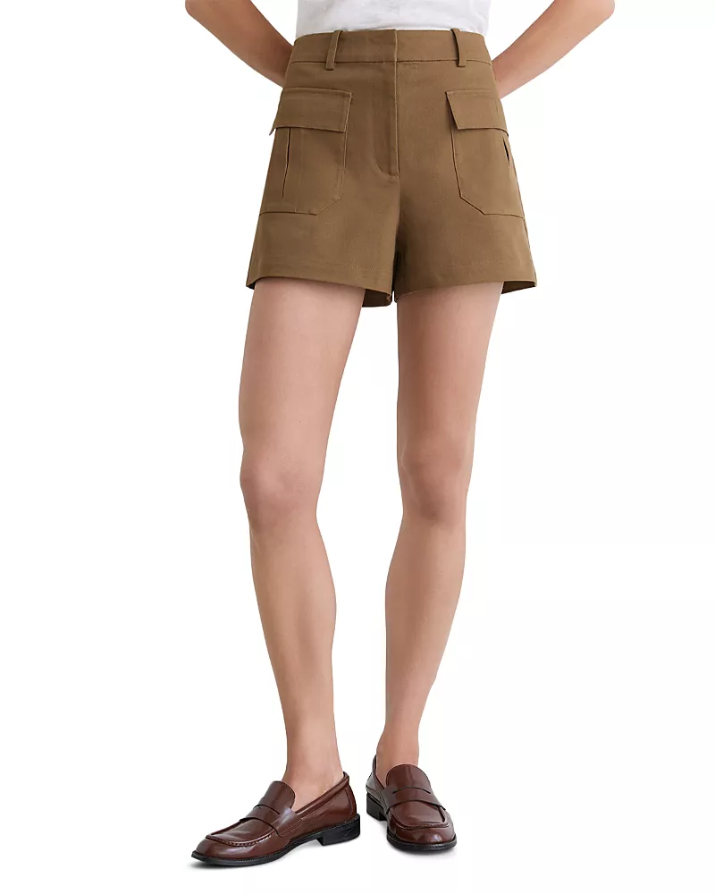Reiss Britt Cotton Stretch Twill Shorts