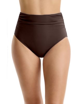 Tutti Frutti Shirred High Waist Bikini Bottom