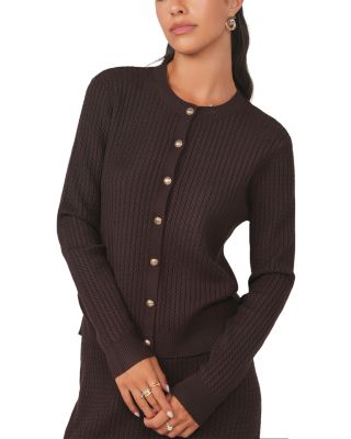 Twisted Cable Knit Cardigan 