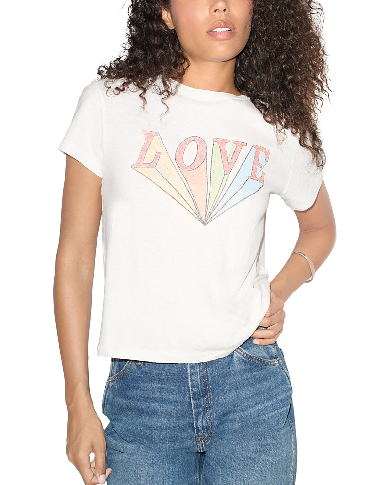 Re/done Cotton Love Rainbow Graphic Classic Tee