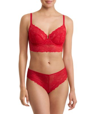 Heavenly Full Coverage Longline Lace Underwire Bra & Heavenly High Cut Bikini