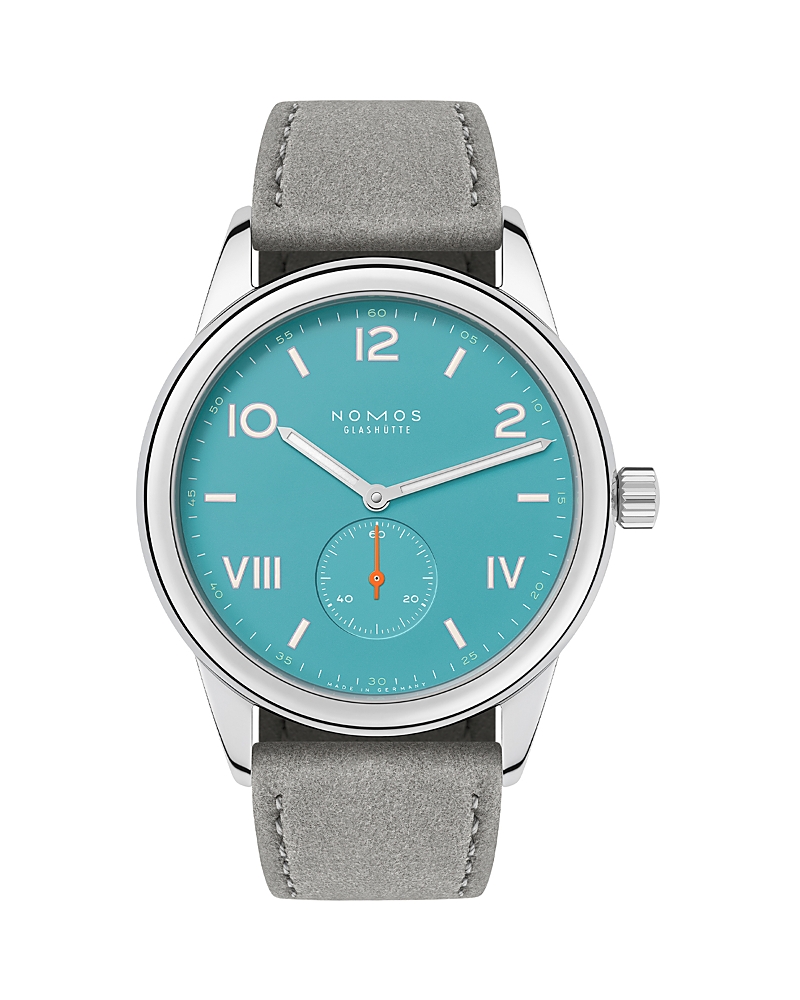 Nomos Club Campus Endless Blue Watch, 38.5mm In Turquoise