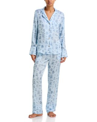 x Bloomingdale's Silk Toile Pajama Set - Exclusive