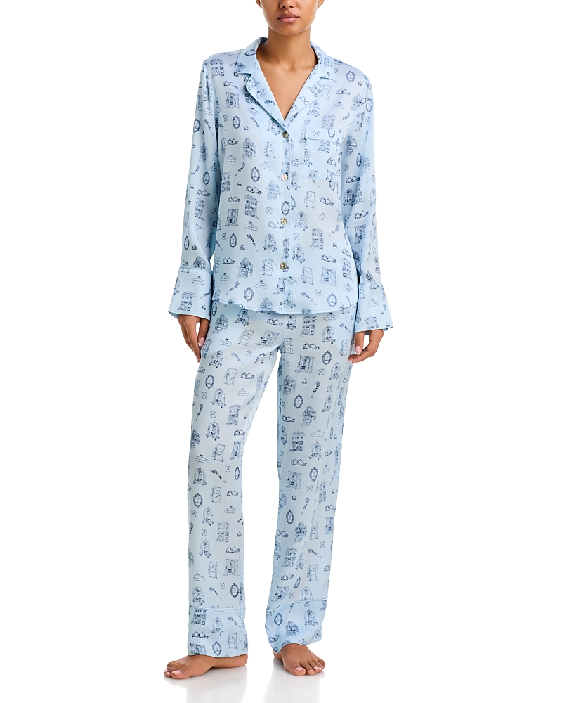 Petite Plume x Bloomingdale's Silk Toile Pajama Set - Exclusive