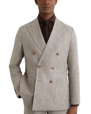 Amore Linen Double Breasted Tailored Blazer