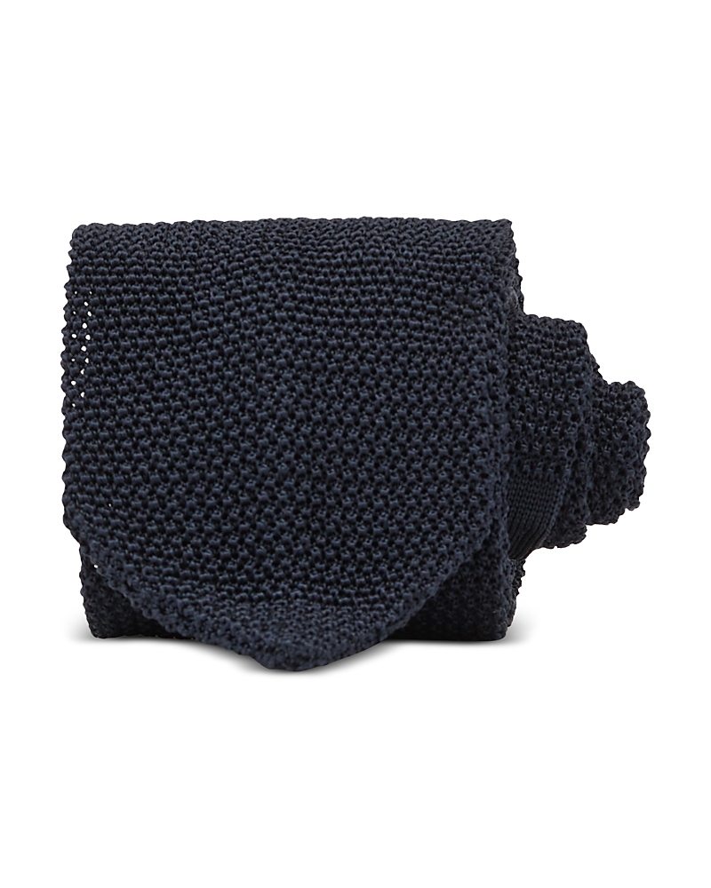 Reiss Punto Silk Classic Tie In Navy