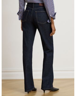 High Rise Straight Jeans in Rinse Wash - thumbnail 3