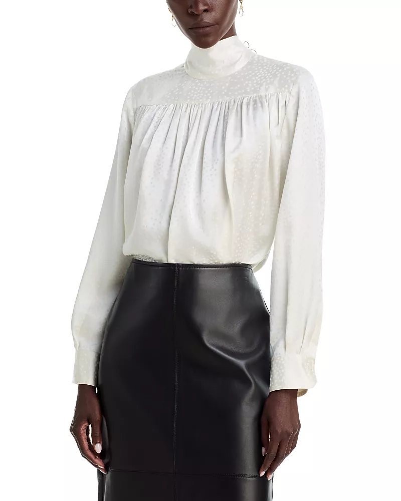 A. l.c. Danielle Silk Back Tie Top