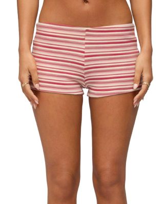  Noelia Striped Micro Shorts