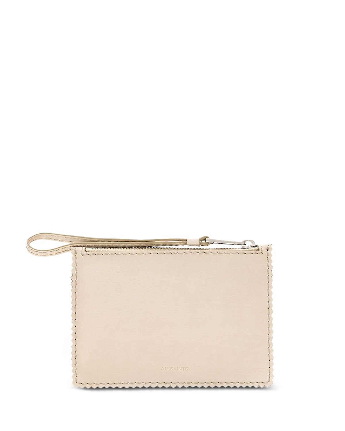 Allsaints Siloh Mini Leather Wristlet Pouch