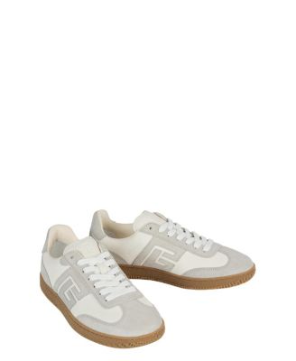  Women's Swan Trainers in Smooth Leather and Suede