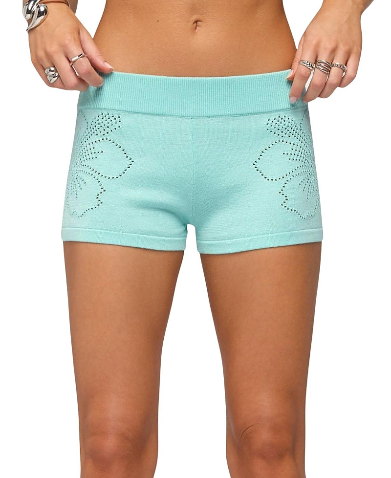Edikted Noey Knit Micro Shorts