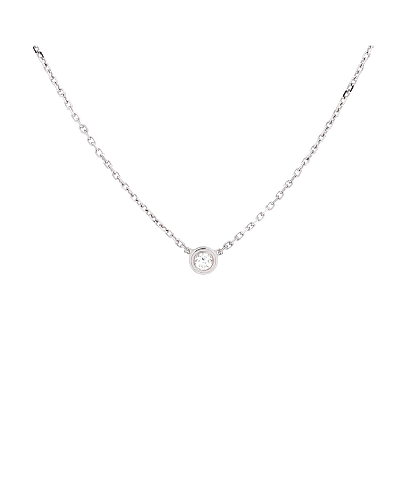 Pre-Owned Cartier Xs Cartier D'Amour Pendant Necklace 18K White Gold and Diamond, 16
