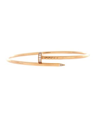 Small Juste un Clou Bracelet 18K Rose Gold with Diamonds