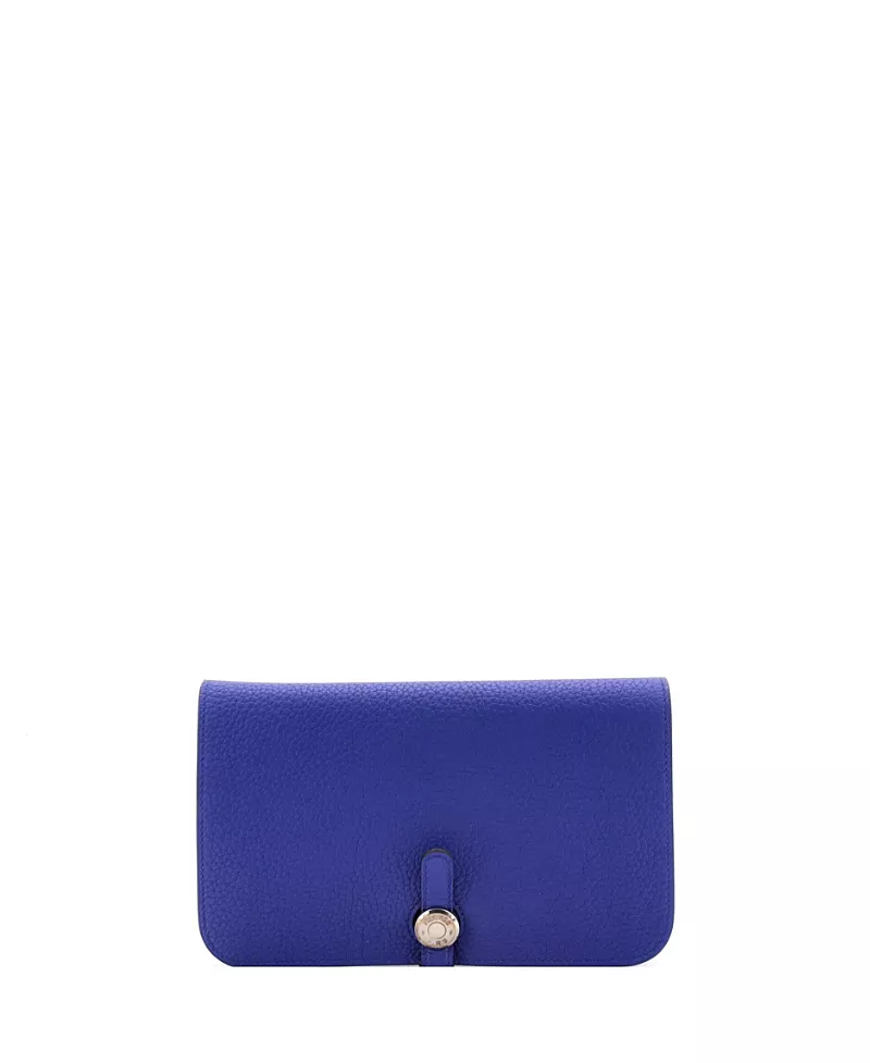Pre-Owned HERMES Dogon Duo Combined Wallet Leather