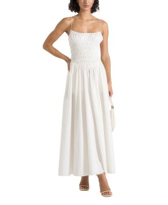 Elva Smocked Waist Cotton Maxi Dress
