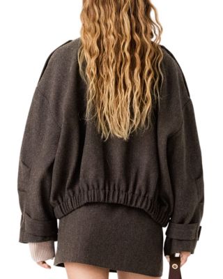 Herringbone Oversized Jacket - thumbnail 3