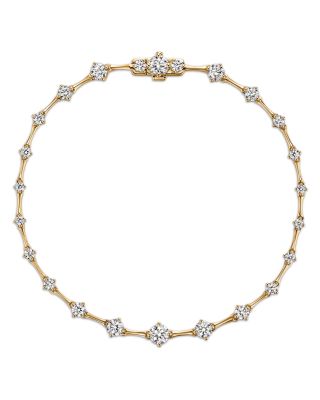 18K Yellow Gold Cascade Diamond Tennis Bracelet, 1.5 tcw