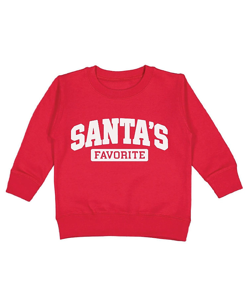 Sweet Wink Boys' Santa's Favorite Puff Ink Christmas Sweatshirt - Baby, Little Kid