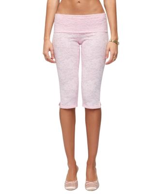  Talisa Foldover Lace Capri Leggings