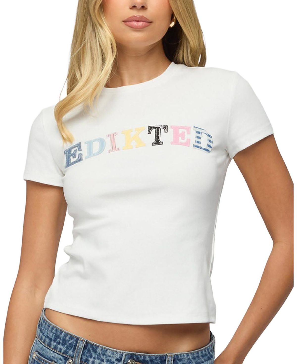 Edikted Patchwork Baby T Shirt