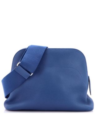 Bolide Togo Leather Messenger Bag