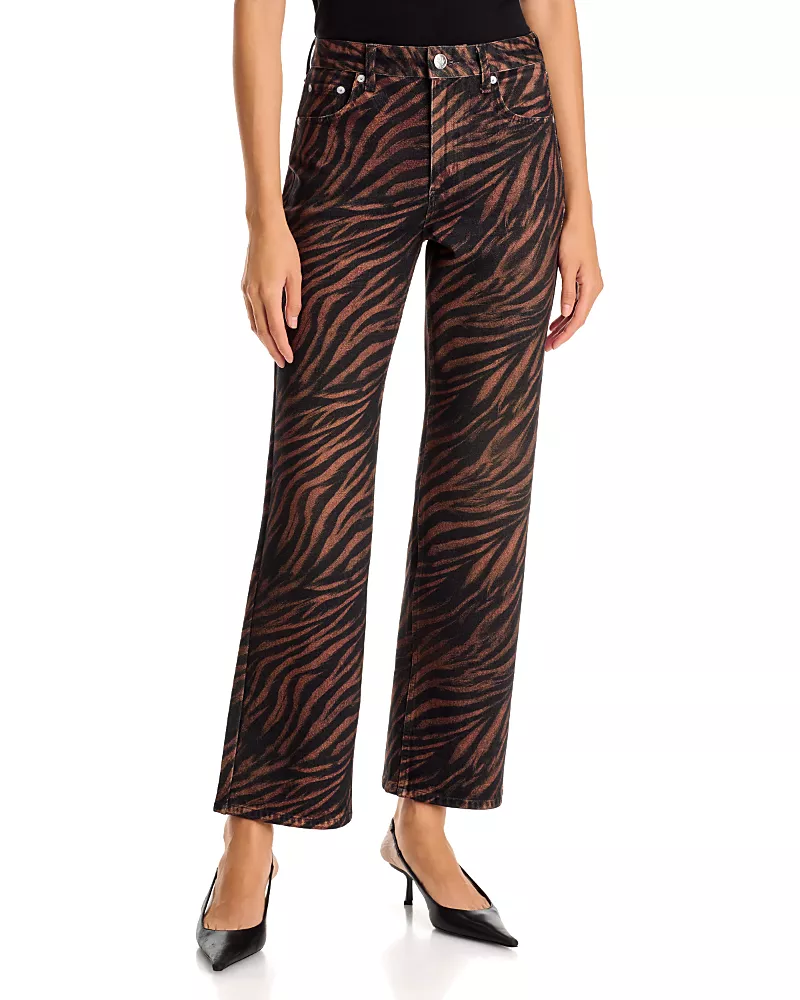 rag & bone Miramar Printed Ankle Jeans in Zebra