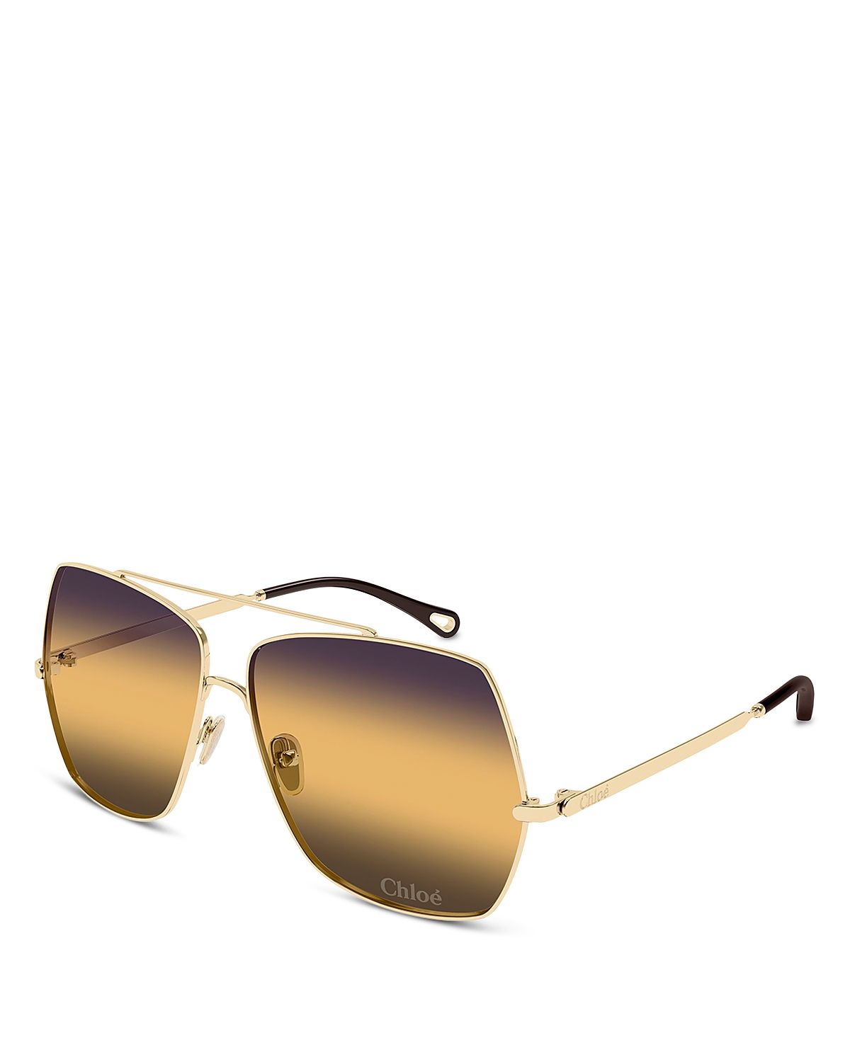 Chloe Rectangular Sunglasses, 62mm