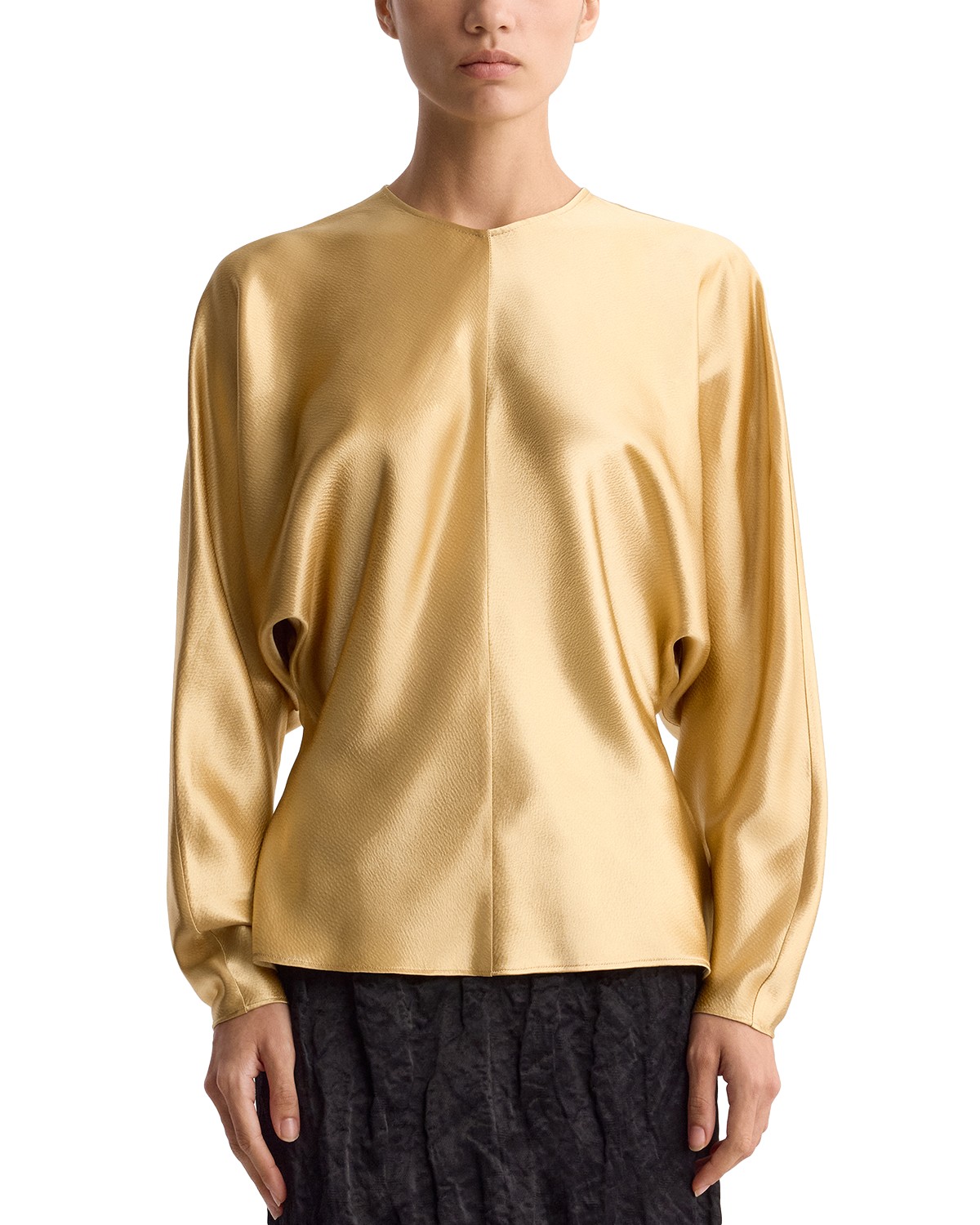 Fforme Sylvie Dolman Sleeve Top in Pale Gold