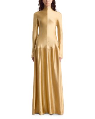 Mila Bias Cut Long Sleeve Dress