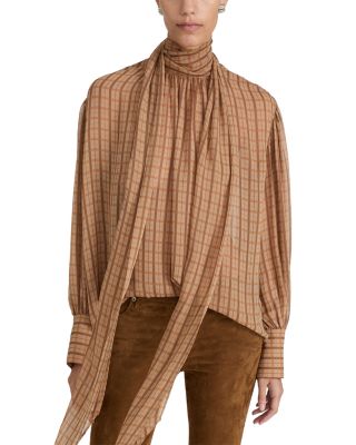 The Lantern Silk Scarf Blouse