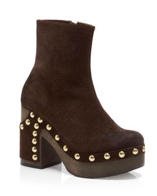 Free People Women's Grayson Leather Clog Boots