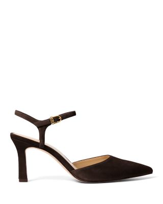 Michael Kors Women's Amara Suede Mid Heel Pumps