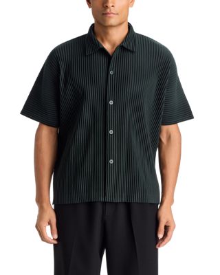 Homme PLISSE Issey Miyake Monthly Colors: August Short Sleeve Button Up Shirt