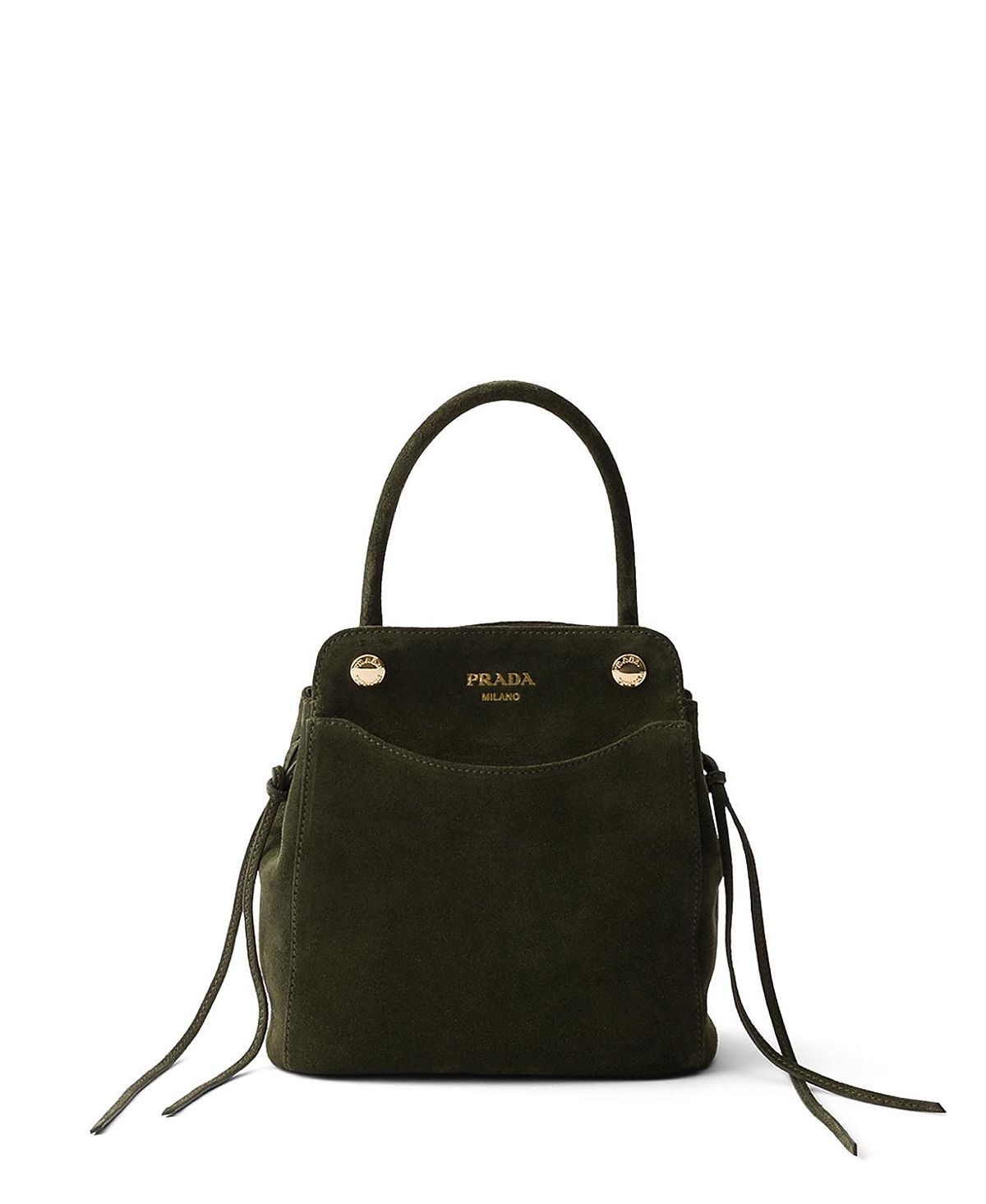 Prada Carry Mini Suede Handbag