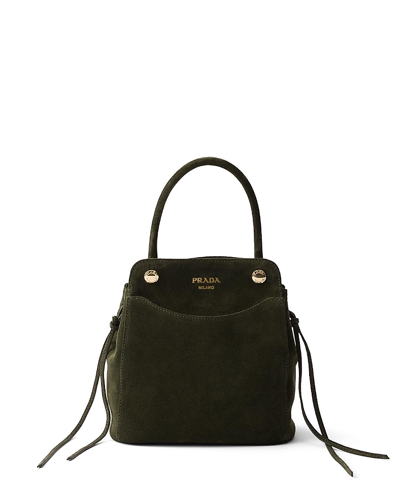 Prada Carry Mini Suede Handbag · OS