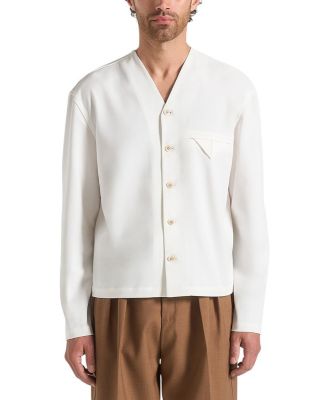 Zac Boxy V-neck Long Sleeve Shirt